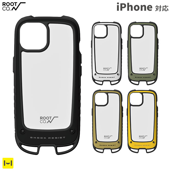 [iPhone 13/13 mini/13 Pro専用]ROOT CO. GRAVITY Shock Resist Case Elk.
