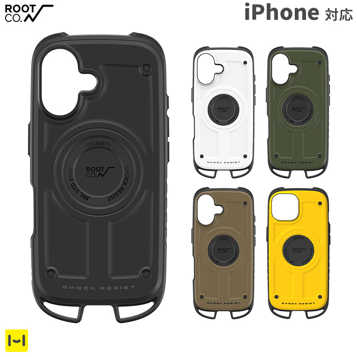 [iPhone 16/16 Pro専用]ROOT CO. GRAVITY Shock Resist Case Pro.