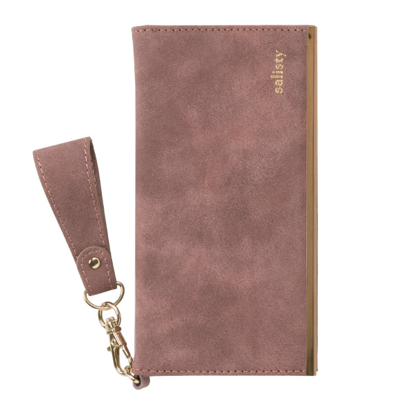 salisty(サリスティ)スエードスタイルダイアリーケース スモーキーピンク