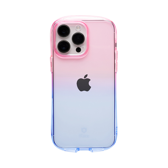 iFace Look in Clear Lollyケース ピーチ・サファイア