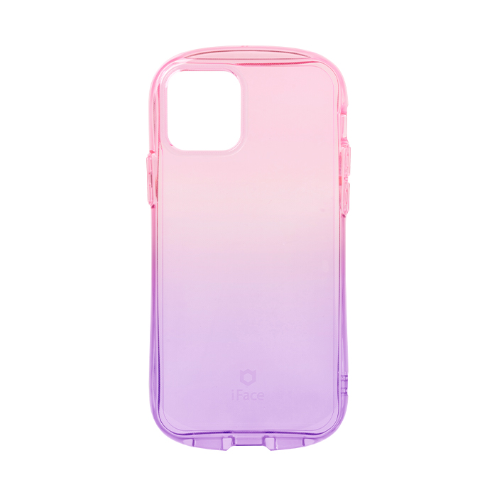 iFace Look in Clear Lollyケース ピーチ・ヴァイオレット