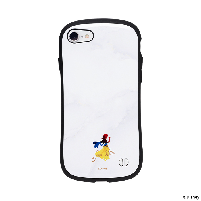 ディズニーキャラクター iFace First Classケース(マーブル) アリエル ラプンツェル ティンカーベル エレサ ベル ジャスミン 白雪姫 マーブル・白雪姫