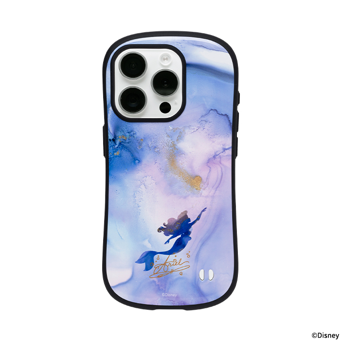 ディズニーキャラクター iFace First Classケース(マーブル) アリエル ラプンツェル ティンカーベル エレサ ベル ジャスミン 白雪姫 マーブル・アリエル