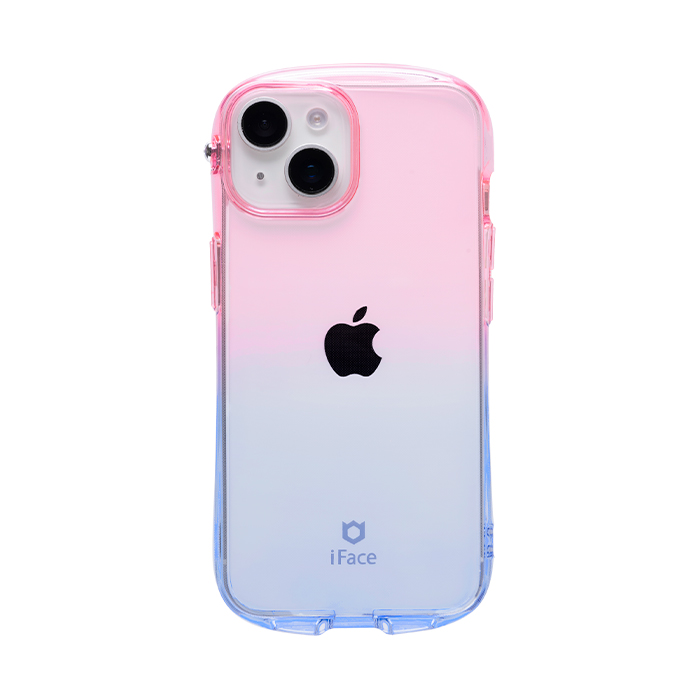 iFace Look in Clear Lollyグラデーションケース ピーチ・サファイア