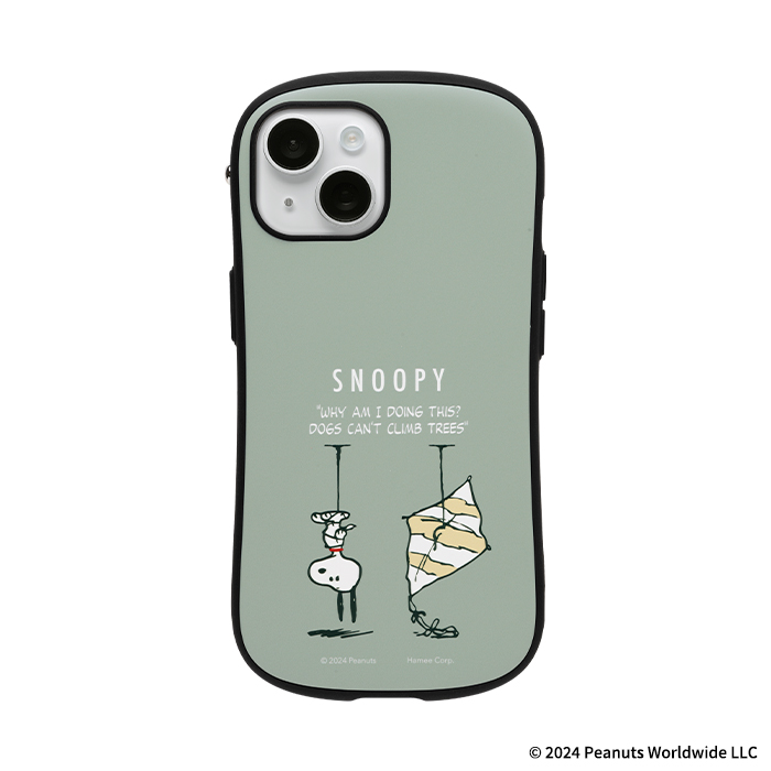 PEANUTS/ピーナッツ iFace First Class MagSynq KUSUMI ケース くすみグリーン・凧喰いの木