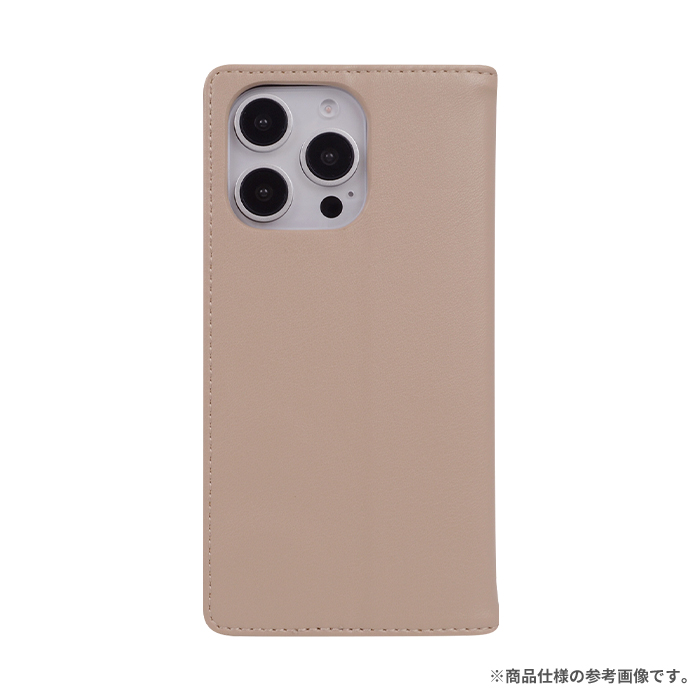 nano universe ナノユニバース バイカラー手帳型ケース ベージュ