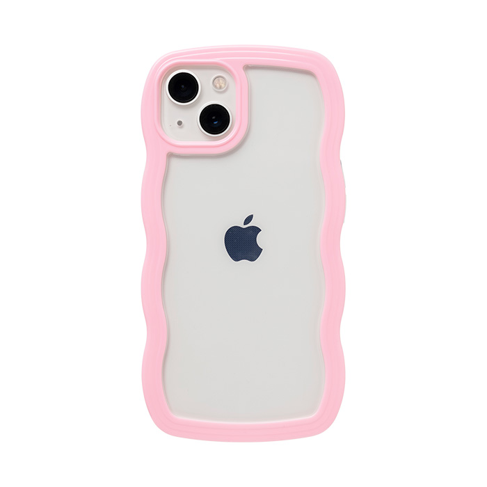 ULTRA FINE Wavy Frame iPhoneケース ピンク