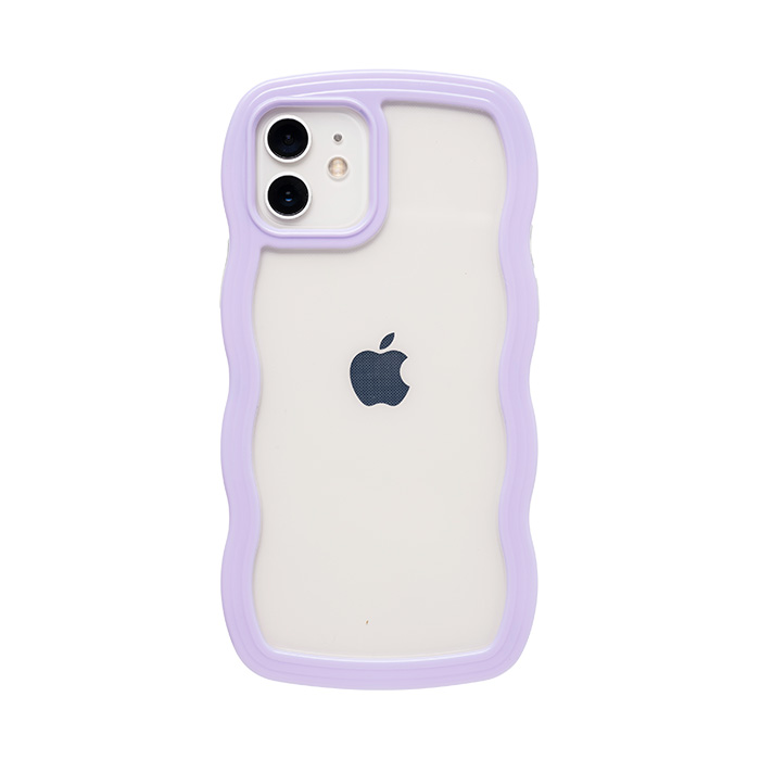 ULTRA FINE Wavy Frame iPhoneケース ラベンダー