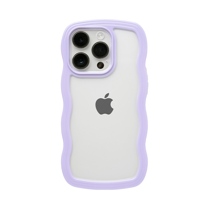 ULTRA FINE Wavy Frame iPhoneケース ラベンダー