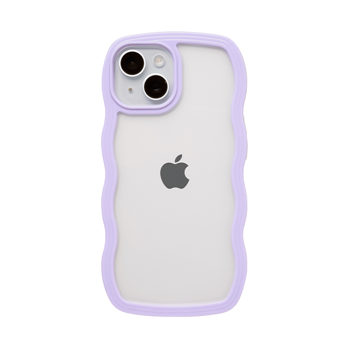 ULTRA FINE Wavy Frame iPhoneケース ラベンダー