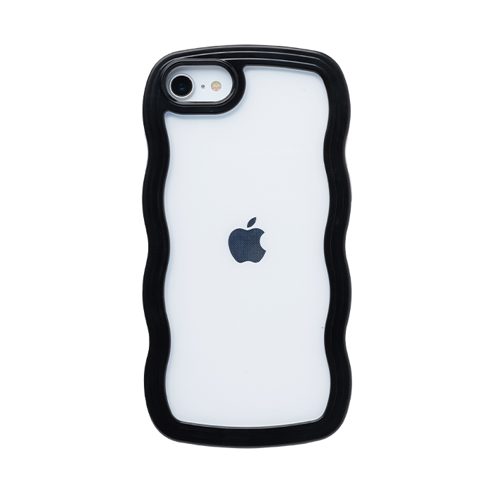 ULTRA FINE Wavy Frame iPhoneケース ブラック