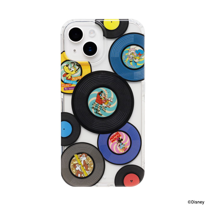 [iPhone15ケース]ディズニー＆ピクサーキャラクター HIGHER MagSafe対応 ハイブリッドケース ミッキー＆フレンズ・レコード