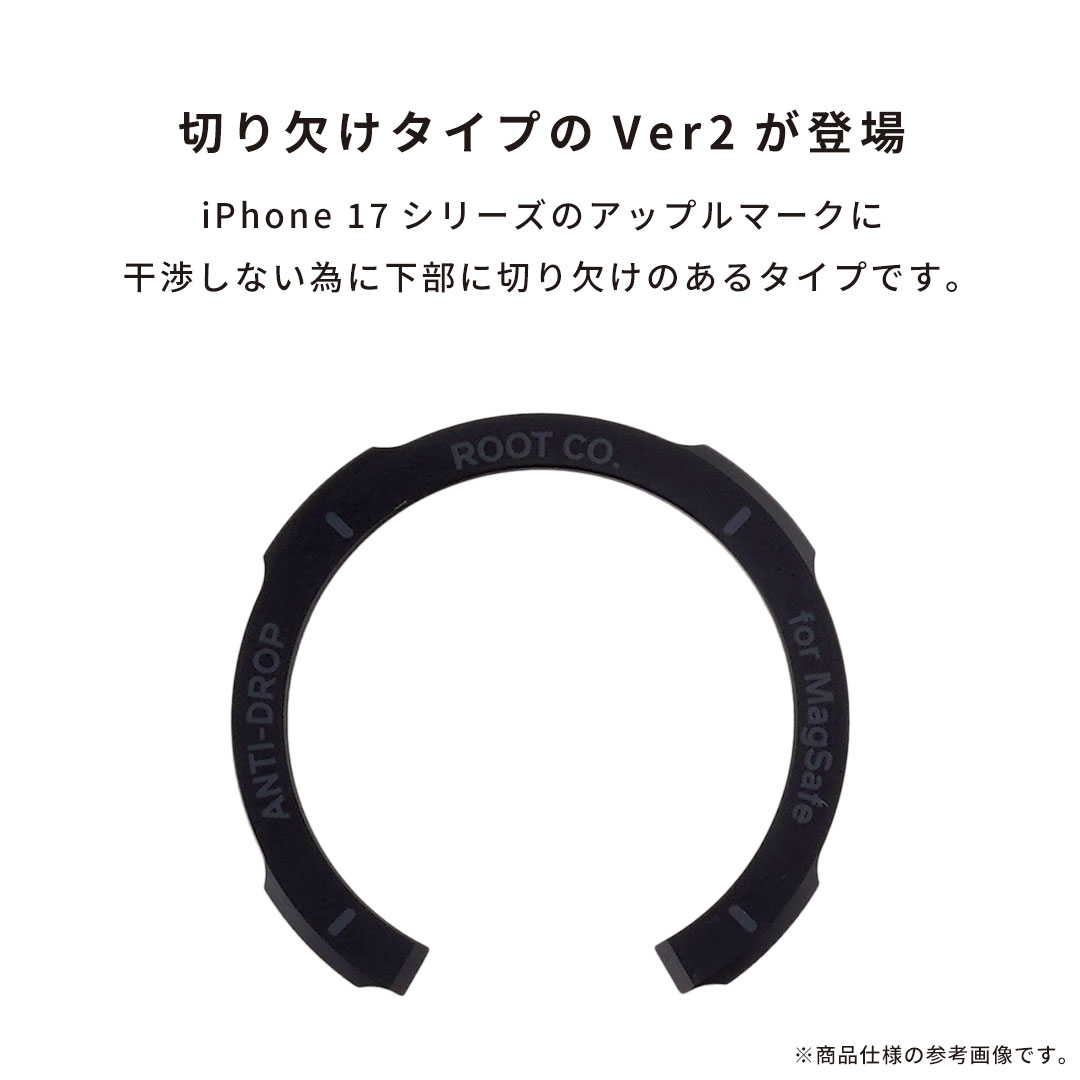 【新】ROOT CO. GRAVITY MAGNET PC RING for MagSafe(ブラック)