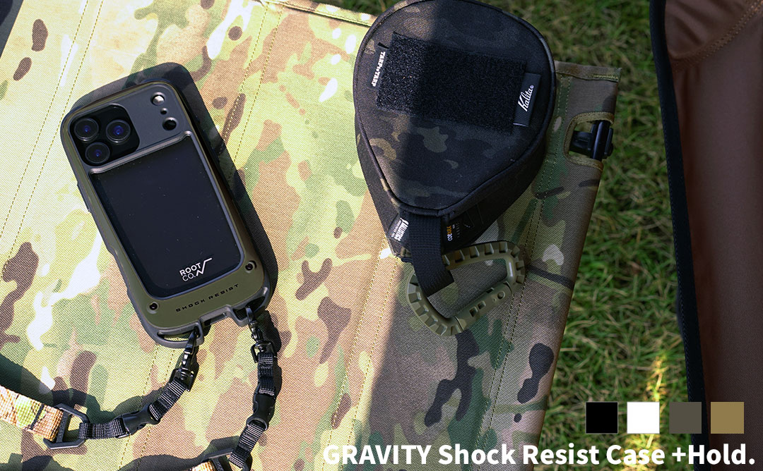 【新】[iPhone 17 Pro Max専用]ROOT CO. GRAVITY Shock Resist Case +Hold.(ブラック)