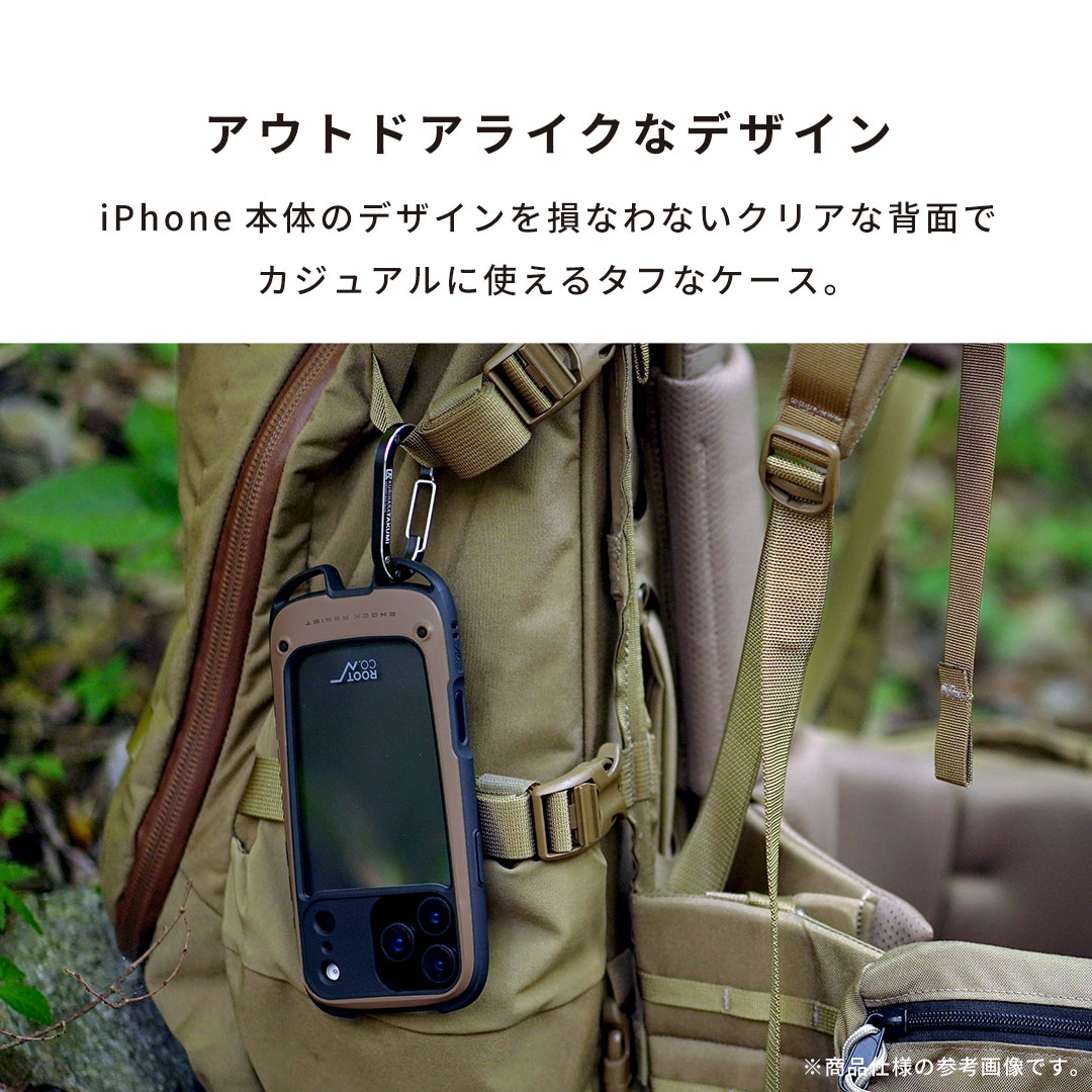 【新】[iPhone 17 Pro Max専用]ROOT CO. GRAVITY Shock Resist Case +Hold.(ブラック)