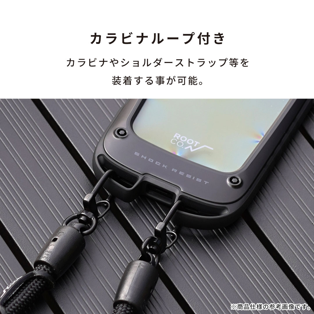 【新】[iPhone 17 Pro Max専用]ROOT CO. GRAVITY Shock Resist Case +Hold.(ブラック)