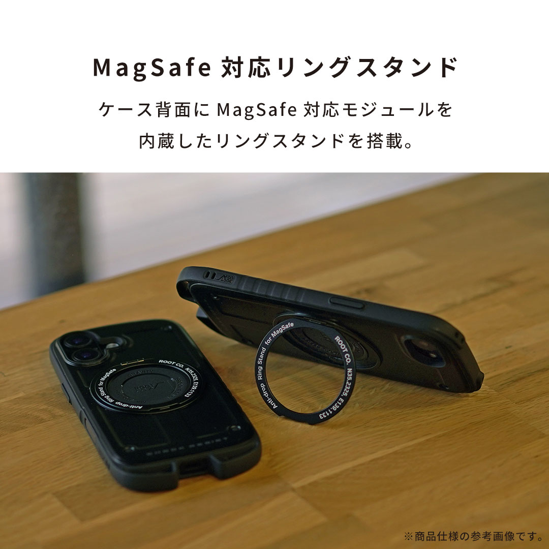 【新】[iPhone 17e/16e専用]ROOT CO. GRAVITY Shock Resist Case Rugged Plus.(ブラック)