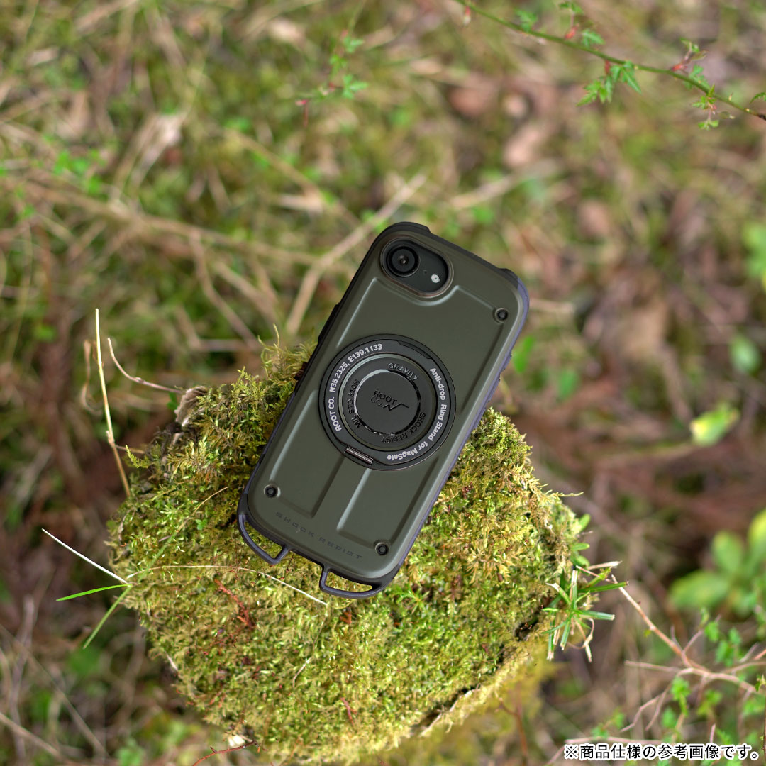 【新】[iPhone 17e/16e専用]ROOT CO. GRAVITY Shock Resist Case Rugged Plus.(ブラック)
