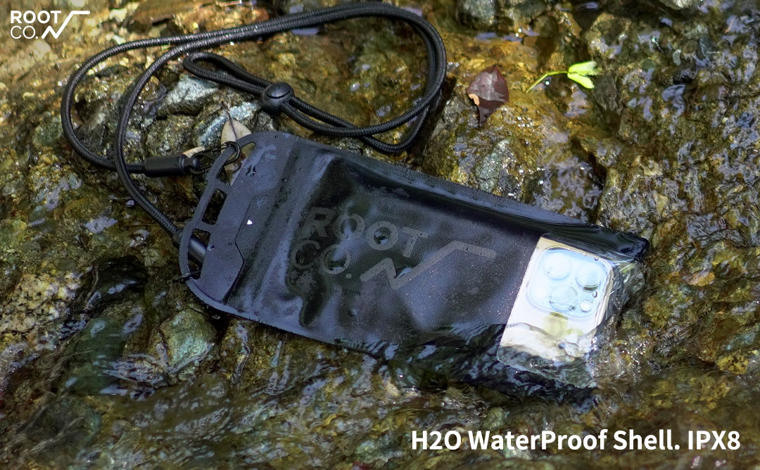 ROOT CO. H2O WaterProof Shell. IPX8 for SmartPhone(ブラック)
