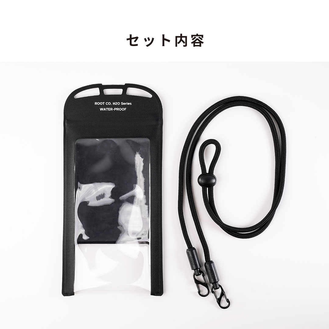 ROOT CO. H2O WaterProof Shell. IPX8 for SmartPhone(ブラック)