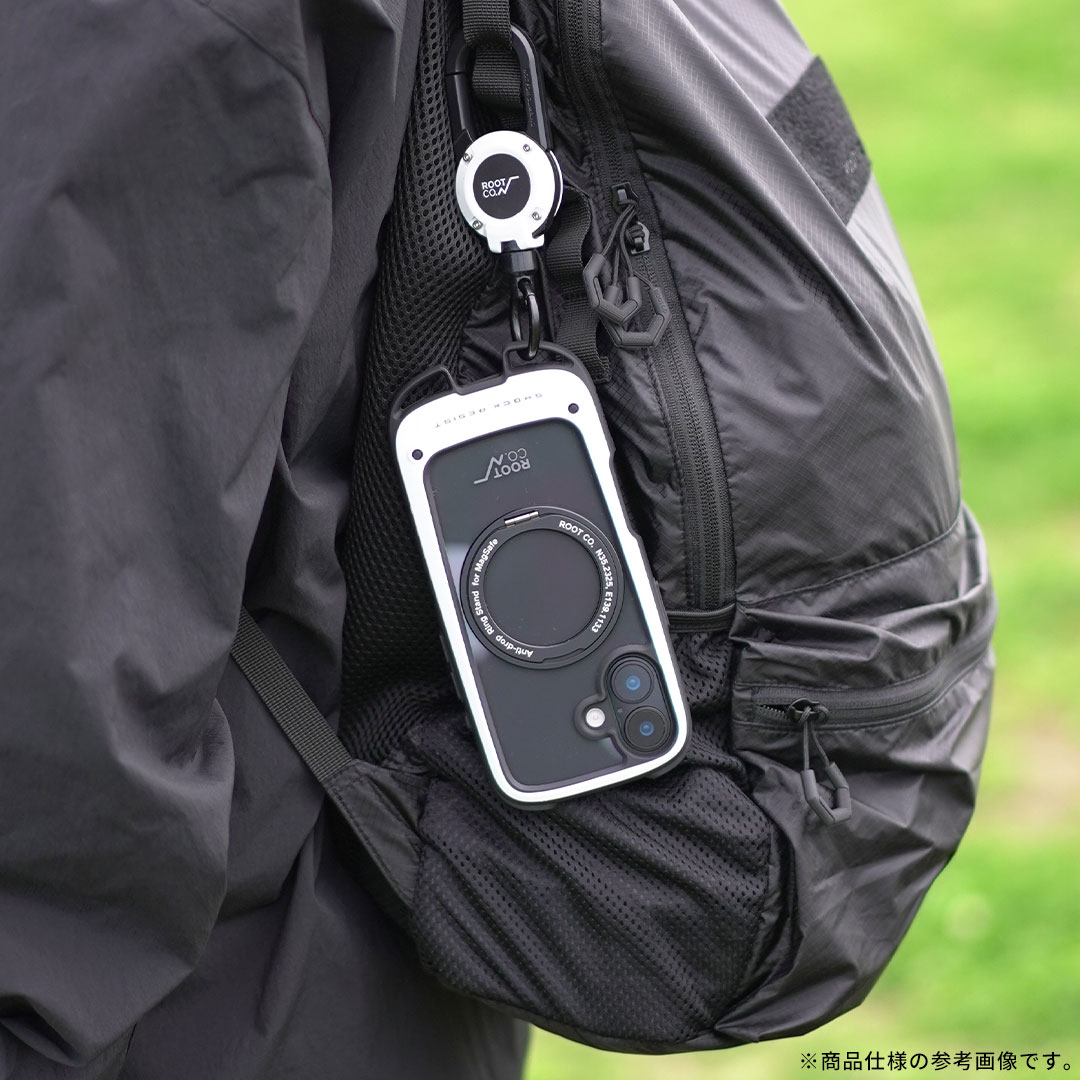 【新】[iPhone 17専用]ROOT CO. GRAVITY Shock Resist Case Hold Plus.(ブラック)