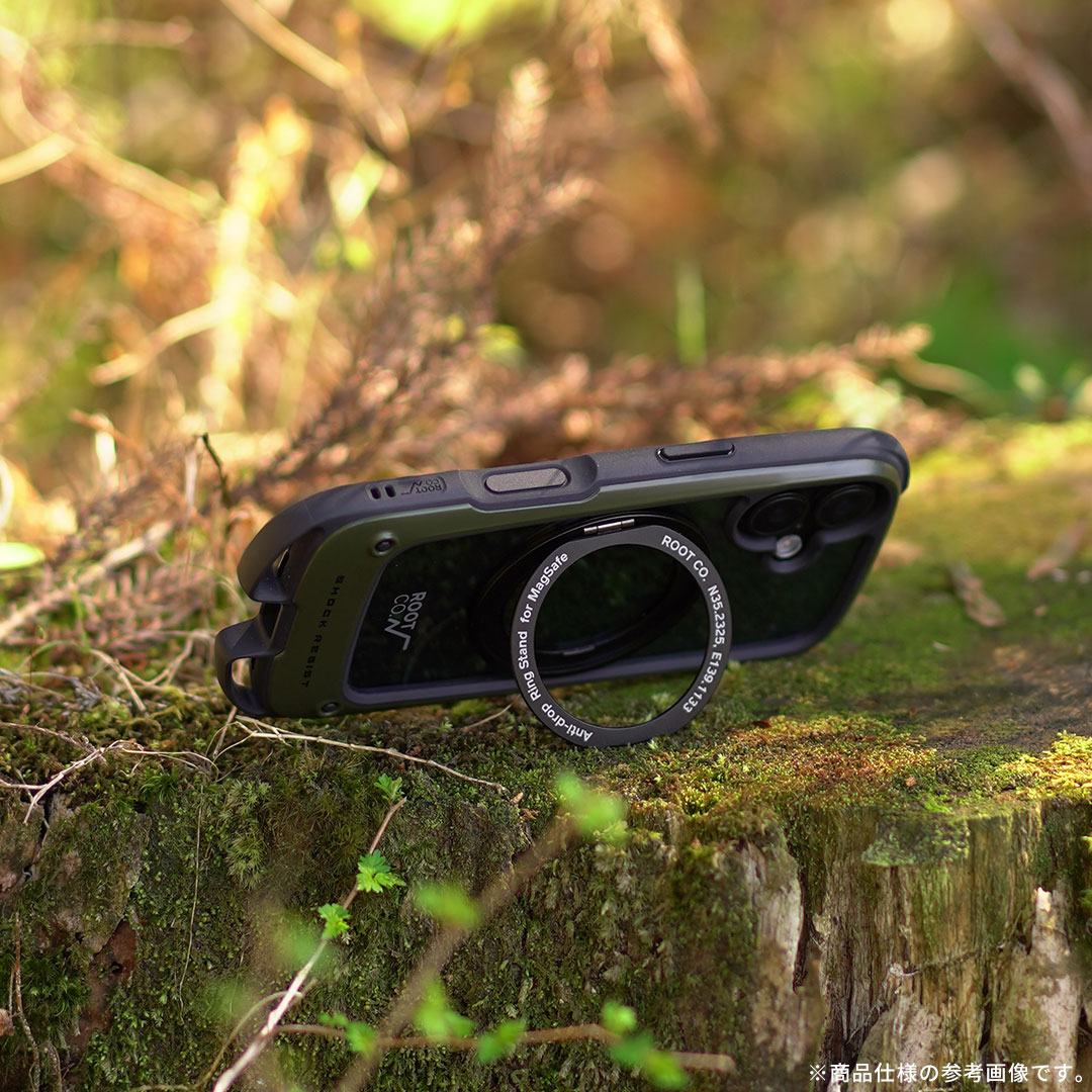 【新】[iPhone 17専用]ROOT CO. GRAVITY Shock Resist Case Hold Plus.(ブラック)