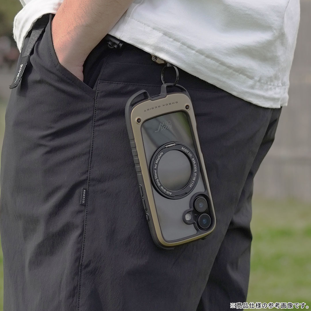 【新】[iPhone 17専用]ROOT CO. GRAVITY Shock Resist Tough & Basic Case Plus.(ブラック)