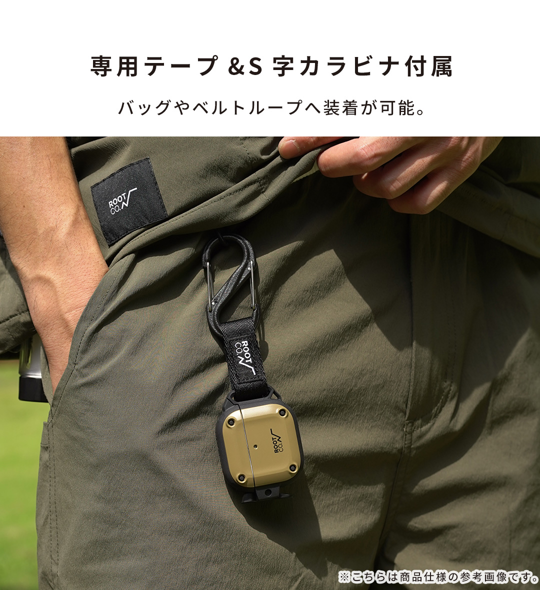 【新】[AirPods(第4世代)専用]ROOT CO. GRAVITY Shock Resist Case Pro. for AirPods(ブラック)