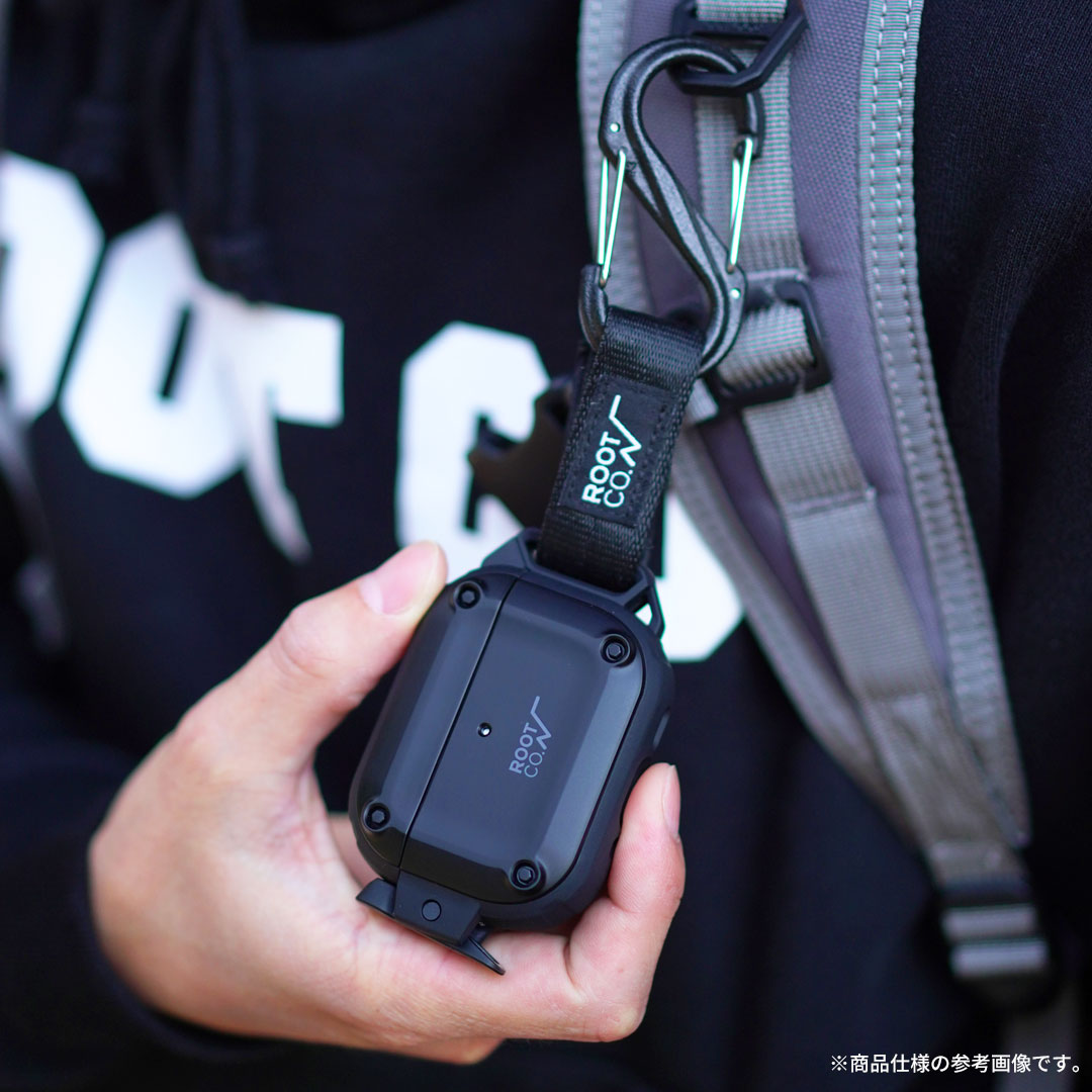 【新】[AirPods(第4世代)専用]ROOT CO. GRAVITY Shock Resist Case Pro. for AirPods(ブラック)
