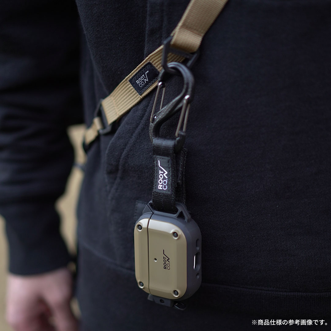 【新】[AirPods(第4世代)専用]ROOT CO. GRAVITY Shock Resist Case Pro. for AirPods(ブラック)