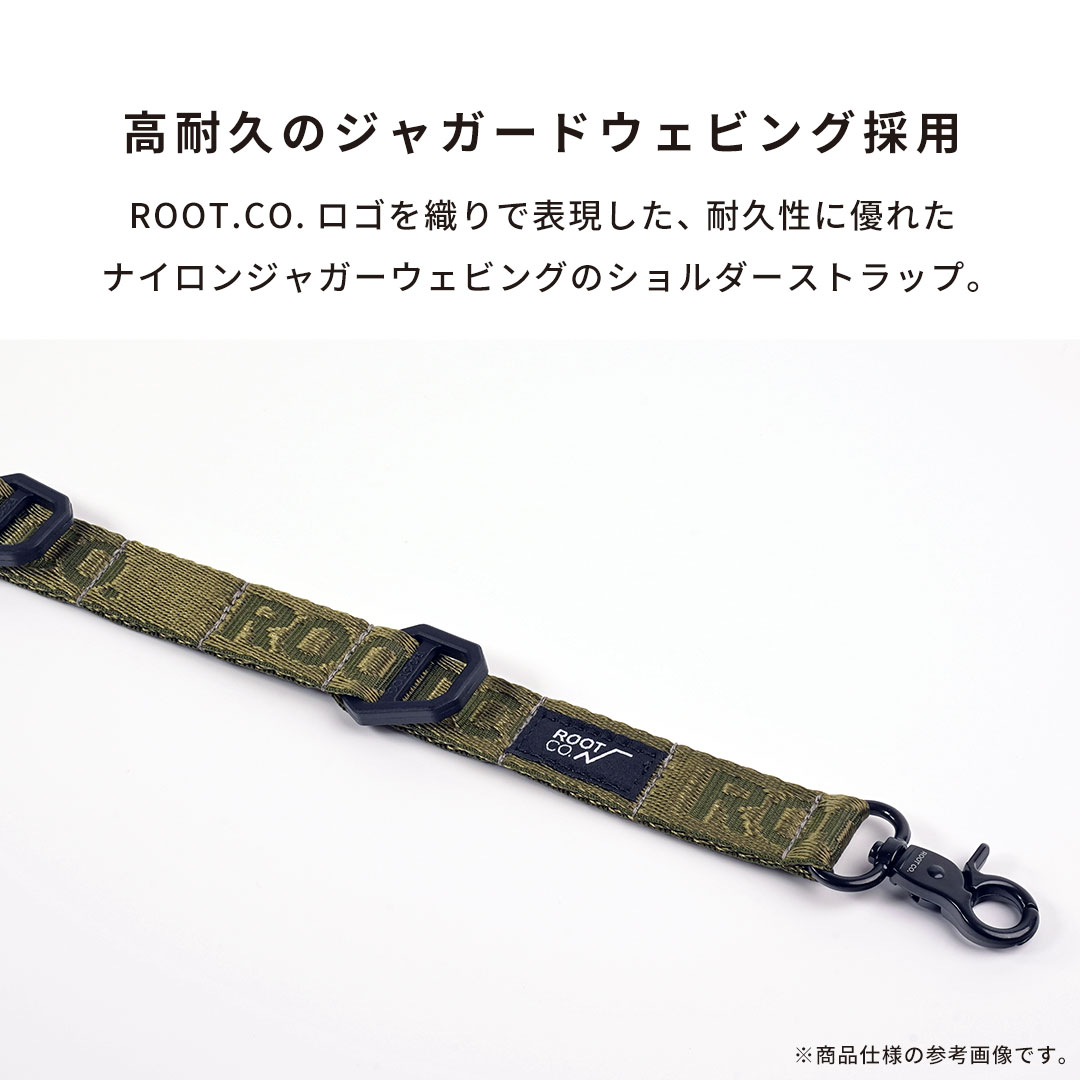 【新】ROOT CO. GRAVITY UTILITY WEBBING LOOP. / DOUBLE SNAPHOOK(ブラック)