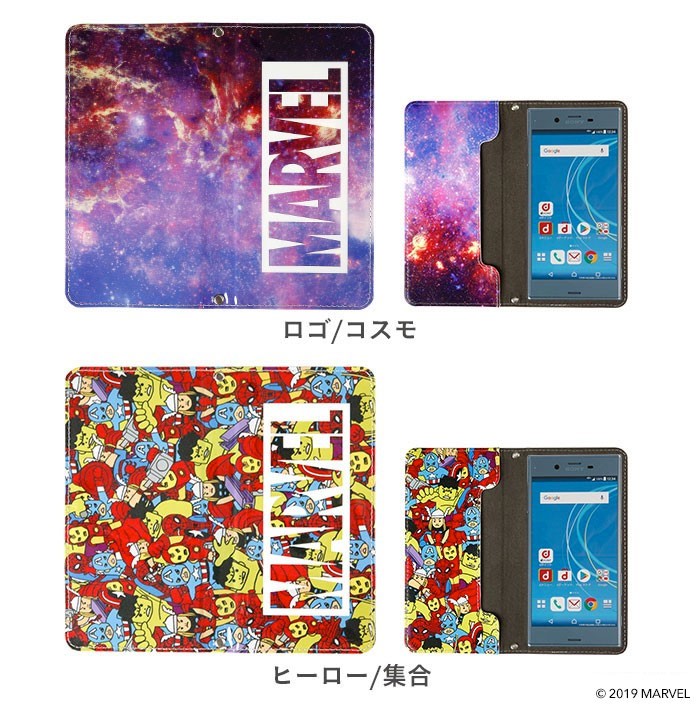 MARVEL/マーベル キャラクター 手帳型ケース Androidケース