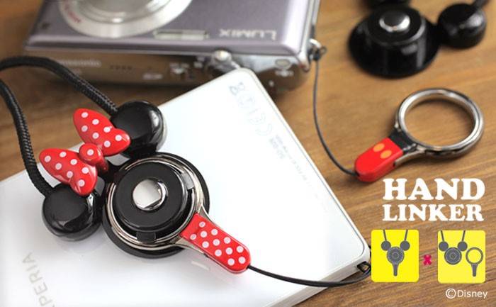 HandLinker ディズニーキャラクターモバイルネックストラップ ハンドリンカー(ミッキー)