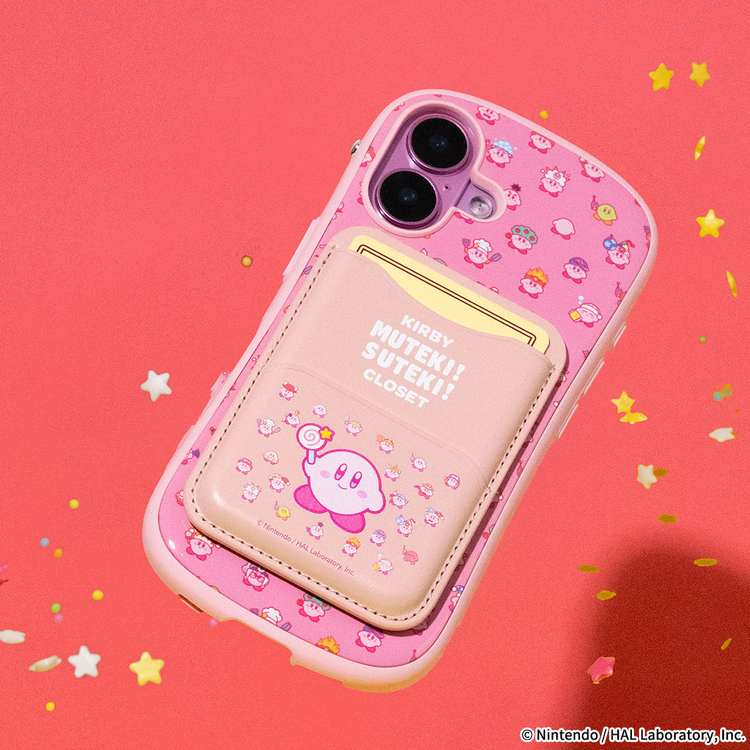 【新】星のカービィ iFace MagSynq カードウォレット(カービィ/にっこり)