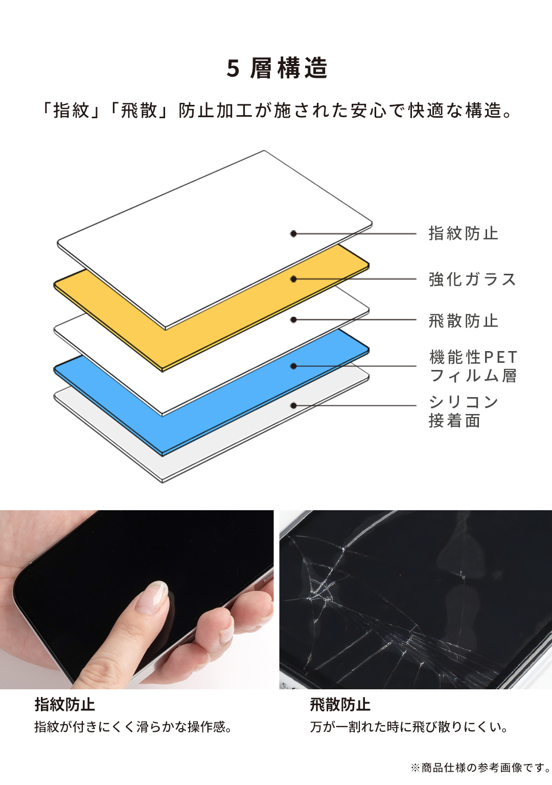 【新】【WEB】[iPhone 2025 6.3inch 2Lens/6.3inch 3Lens/16 Pro専用]iFace 強化ガラス 画面保護フィルム(のぞき見防止/360°)
