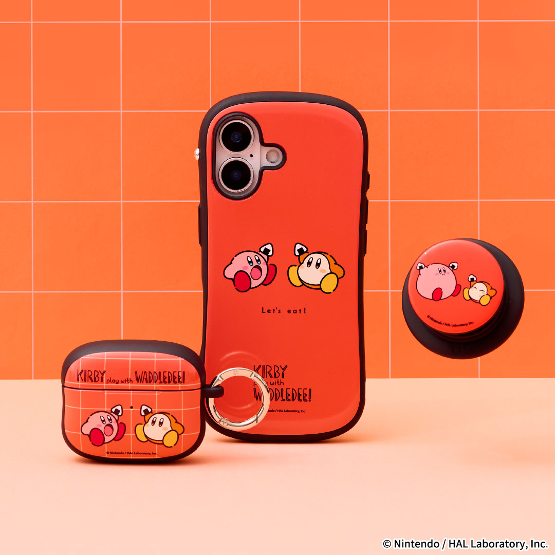 カービィ play with ワドルディ iFace Grip Holder(メインビジュアル)