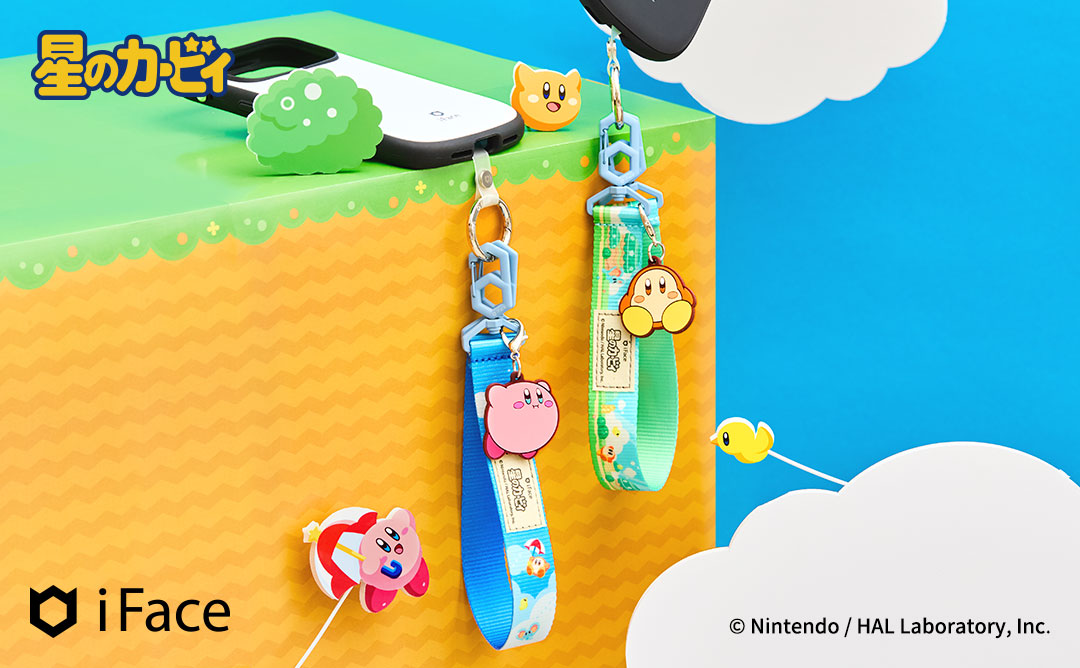 【新】星のカービィ iFace Hang and ハンドストラップ(そらのぼうけん)