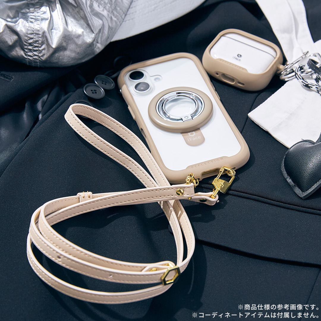 iFace Hang and ショルダーストラップ(レザー)