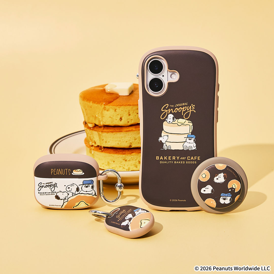 [AirTag専用]PEANUTS/ピーナッツ iFace First Classケース(スヌーピー&チャーリー・ブラウン/イエロー)