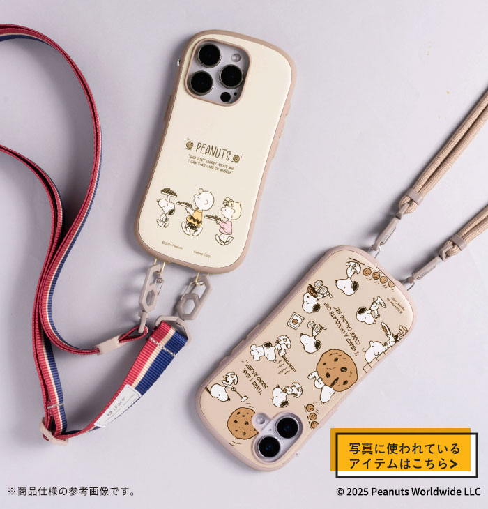 [iPhone 16/16 Pro専用]PEANUTS/ピーナッツ iFace First Class Cafe MagSynqケース