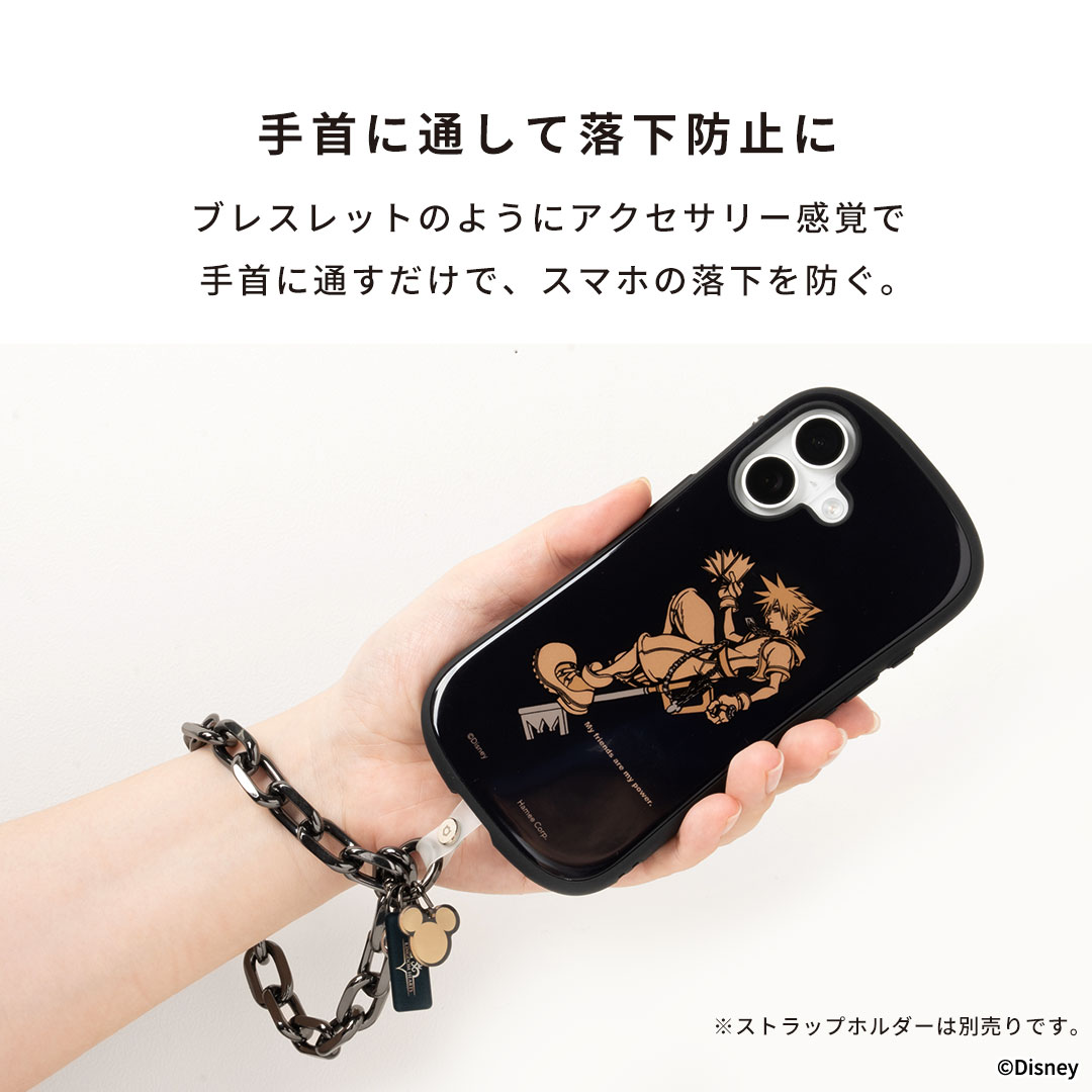 ディズニーキャラクター/キングダム ハーツ iFace ハンドストラップ(チェーン/ミッキーマウスアイコン)