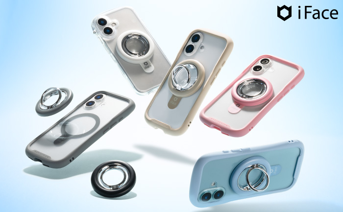 iFace MagSynq Ring Holder(ローテートタイプ/ホワイト)