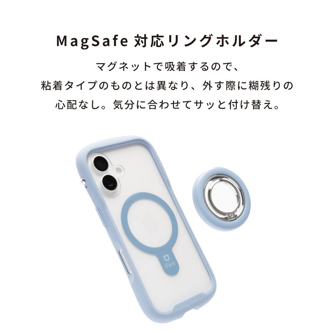 iFace MagSynq Ring Holder(ローテートタイプ/ホワイト)