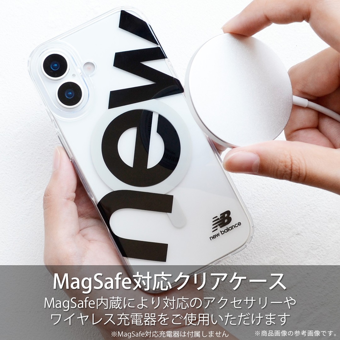 【新】【本店】[iPhone 17専用]New Balance/ニューバランス MagSafe対応クリアケース(new/ブラック)