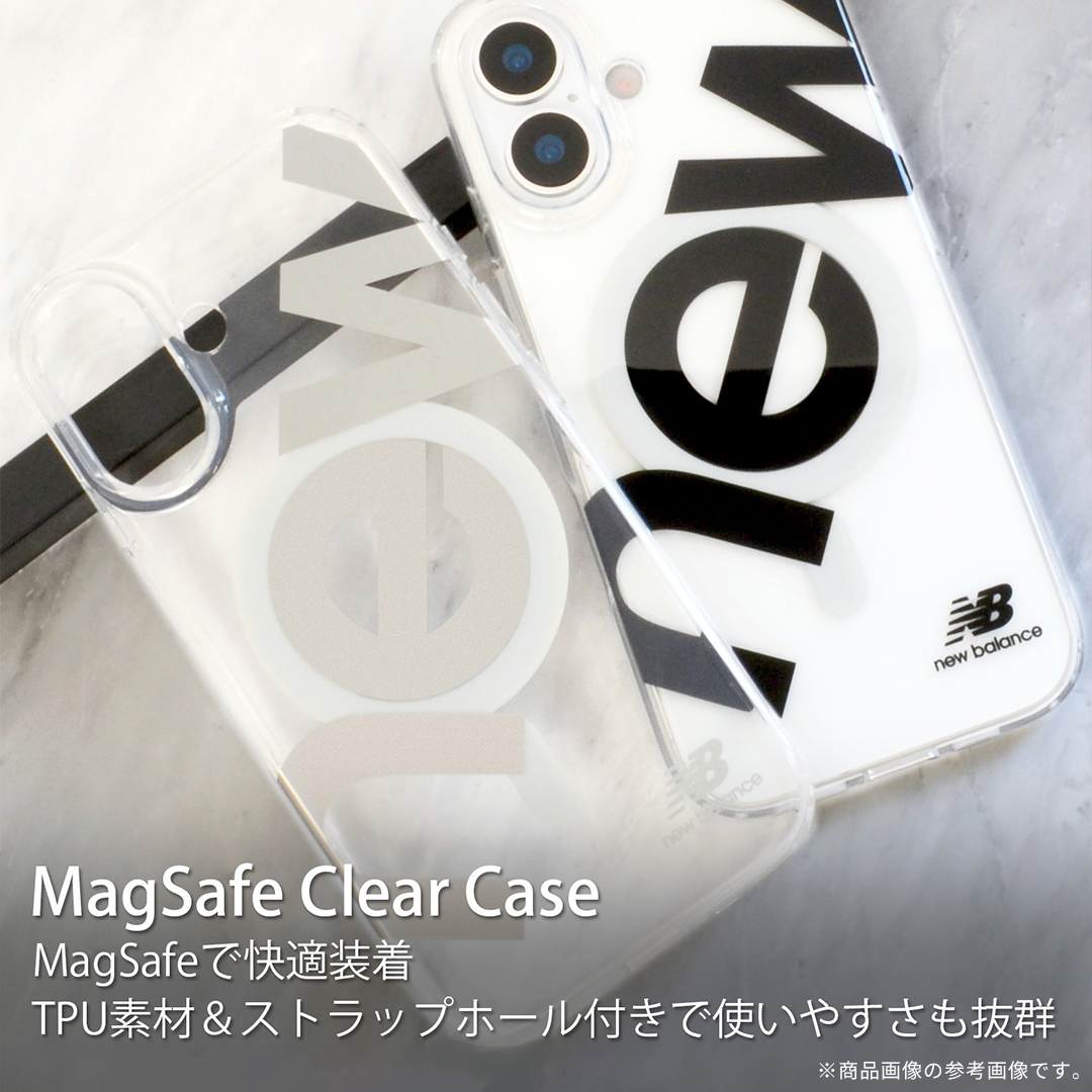 【新】【本店】[iPhone 17専用]New Balance/ニューバランス MagSafe対応クリアケース(new/ブラック)