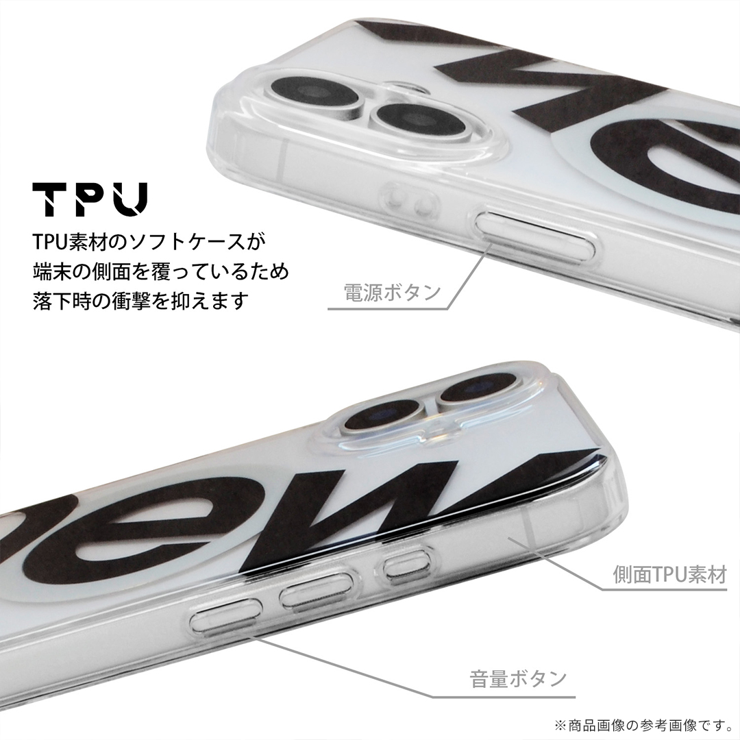 【新】【本店】[iPhone 17専用]New Balance/ニューバランス MagSafe対応クリアケース(new/ブラック)