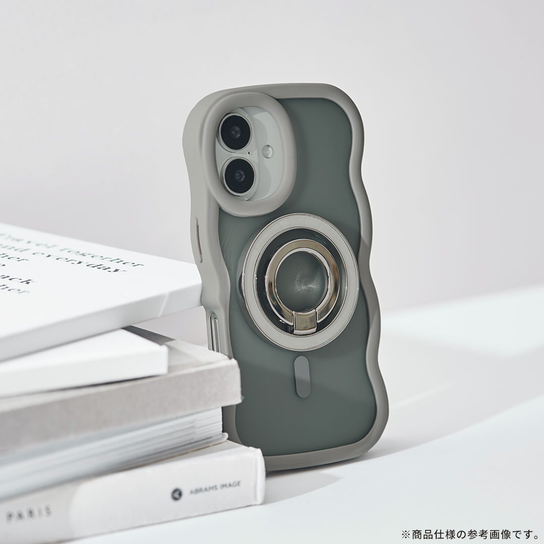 [iPhone 16/15/14/13専用]PHONEAR Magsafe対応 なみなみマットケース