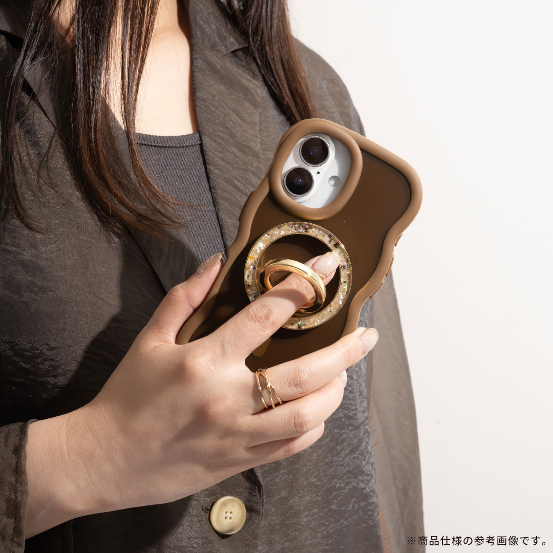 [iPhone 16/15/14/13専用]PHONEAR Magsafe対応 なみなみマットケース