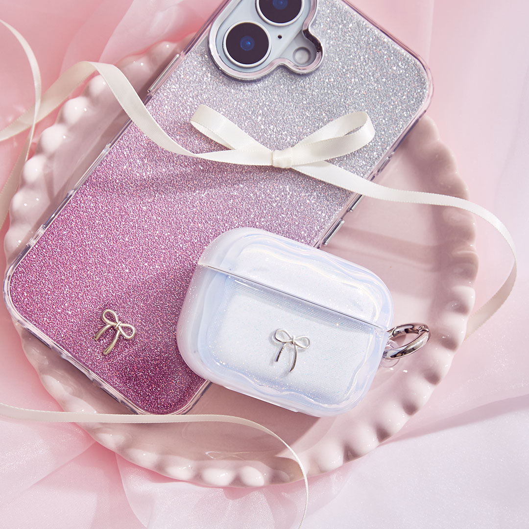 [AirPods Pro(第3世代)/AirPods(第4世代)専用]PHONEAR なみ型 AirPodsケース Shiny Gem pods