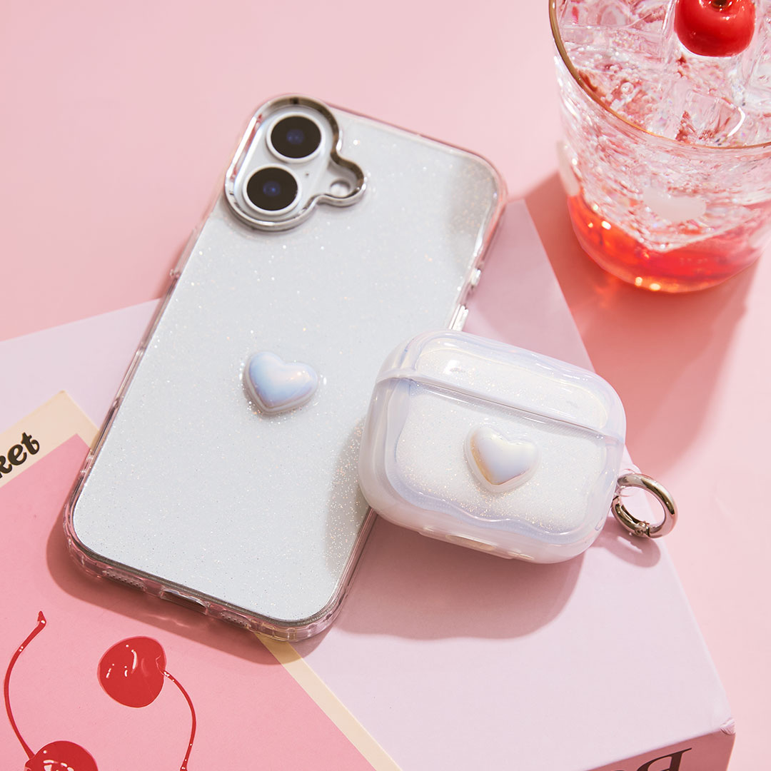 [AirPods Pro(第3世代)/AirPods(第4世代)専用]PHONEAR なみ型 AirPodsケース Shiny Gem pods